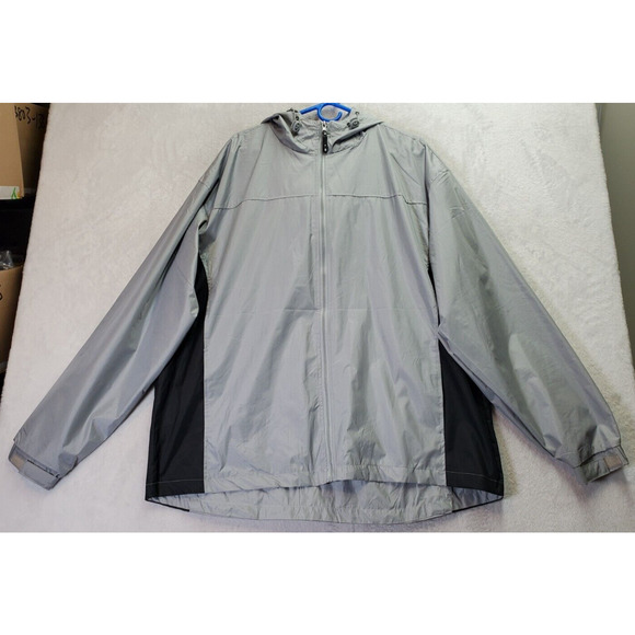 I5 Windbreaker Jacket Mens XL Multicolor Waterproof Hooded‎ Pockets Full Zipper - Picture 1 of 9